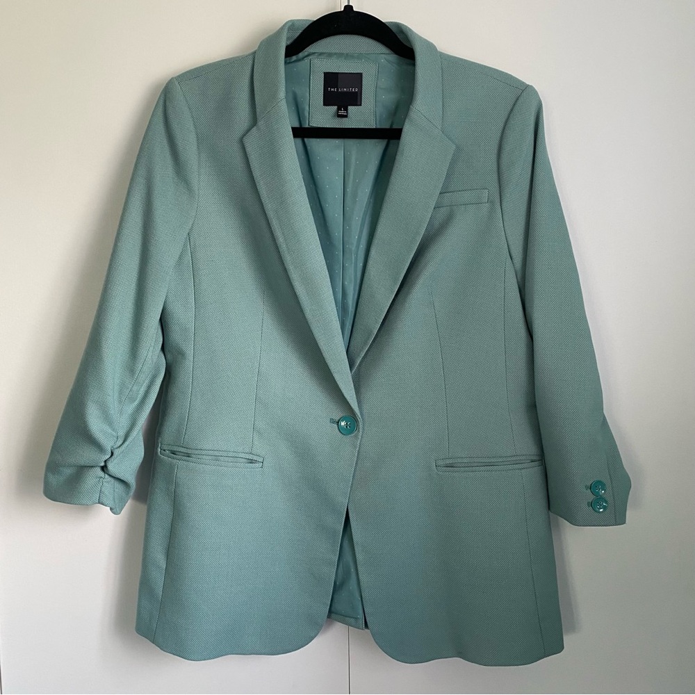 The Limited Mint Green Single-Button Blazer